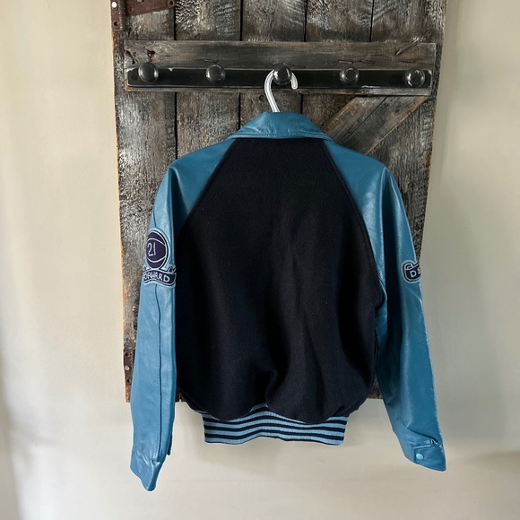 Vintage Women's Westsyde  Basketball Varsity Snap Button Jacket - Picture 2 of 6